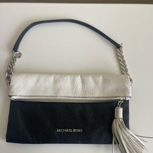 Michael Kors soft leather fold clutch